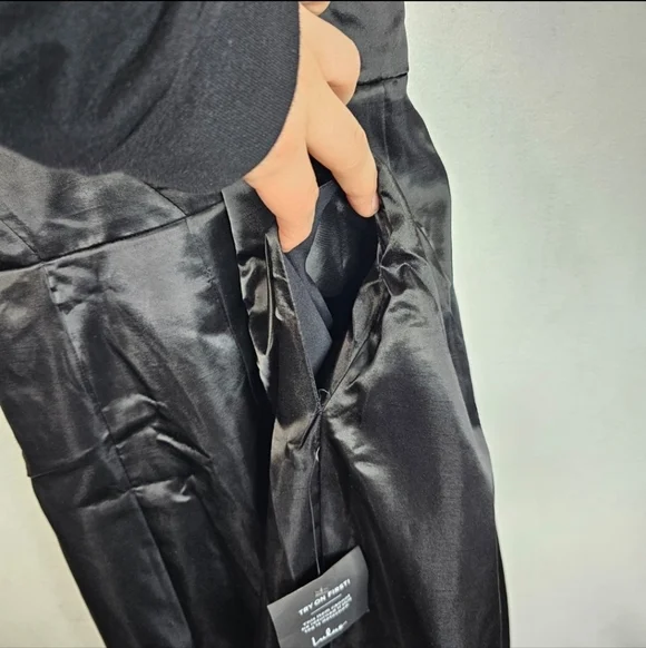 Lulus black A line formal dress sz L NWT - Picture 3 of 9